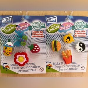 Croc charms (jibbitz) 2 sets